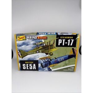 SEALED Model Airplanes Lindberg Stearman PT-17 & British SE5A